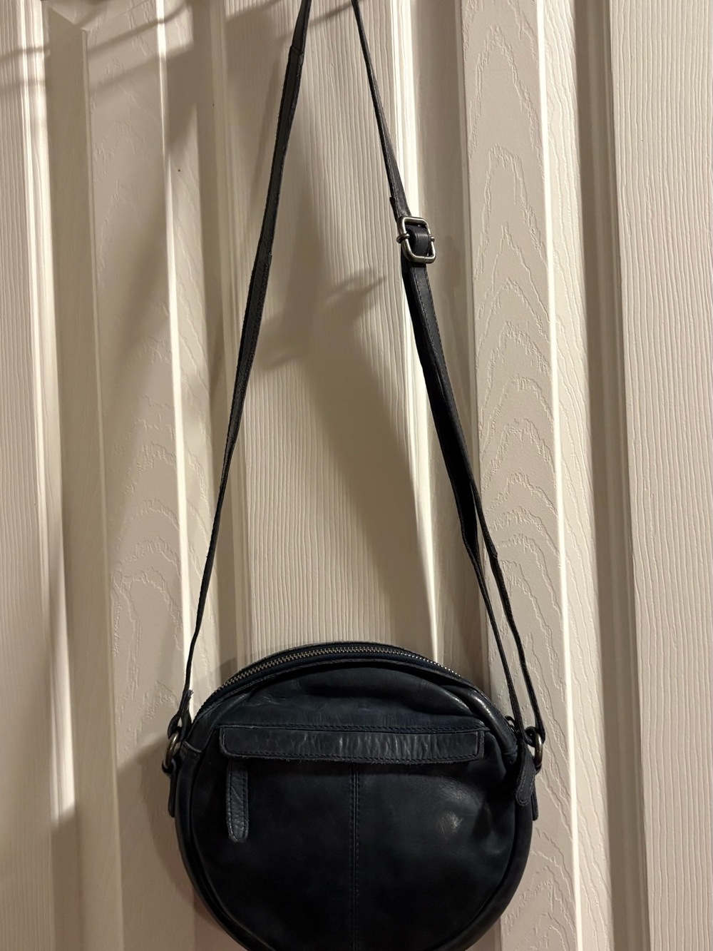 Vilenca Holland Anthropologie Woven Green Leather Round Shoulder Crossbody Bag